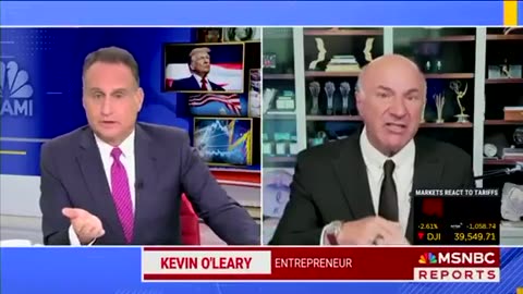 Kevin O'Leary Defends Trump's Tariffs On China In Fiery Exchange With MSNBC Host