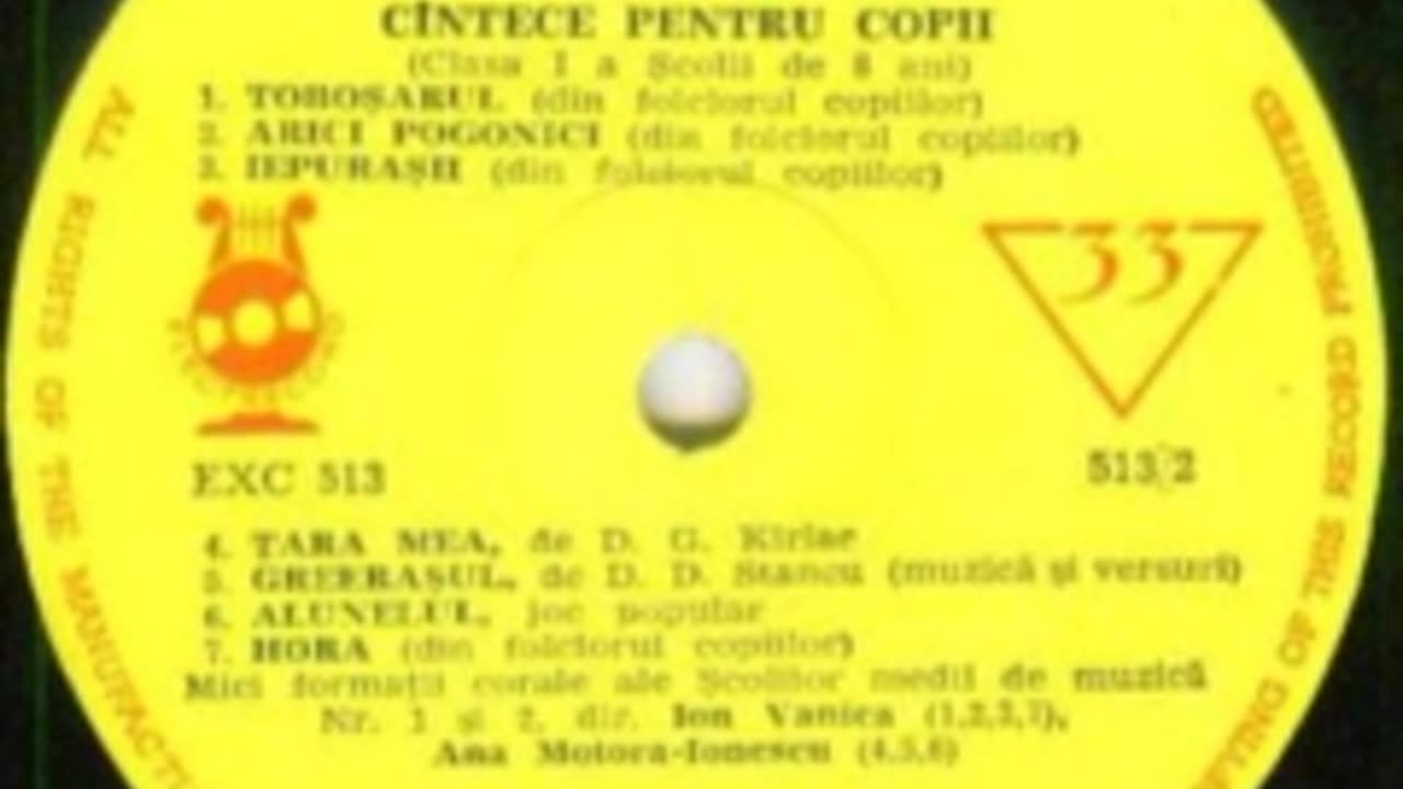 Corurile de copii ale scolilor medii muzicale nr.1 si 2-Alunelul