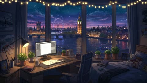 Lofi Night Vibes 🌙 Chill Hip Hop Beats for Study, Focus & Sleep 🎧 Cozy Room Ambience