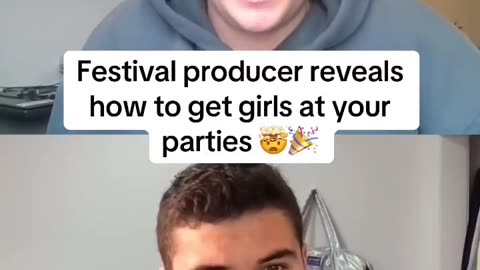 Festival producer reveals how to get girls at your parties