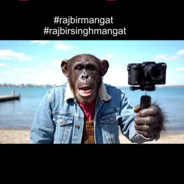 Monkey_Vlogging_at_Woodbine_Beach