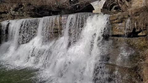 Beautiful Waterfalls Closeup View