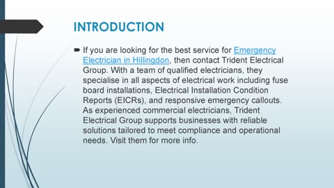 Best Emergency Electrician in Hillingdon