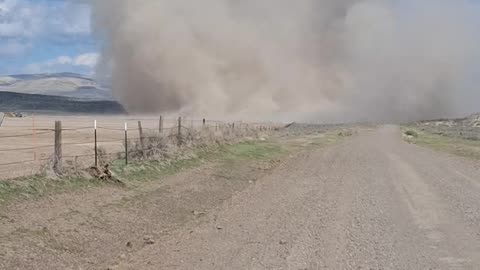 Driving Through Massive Dirt Devil