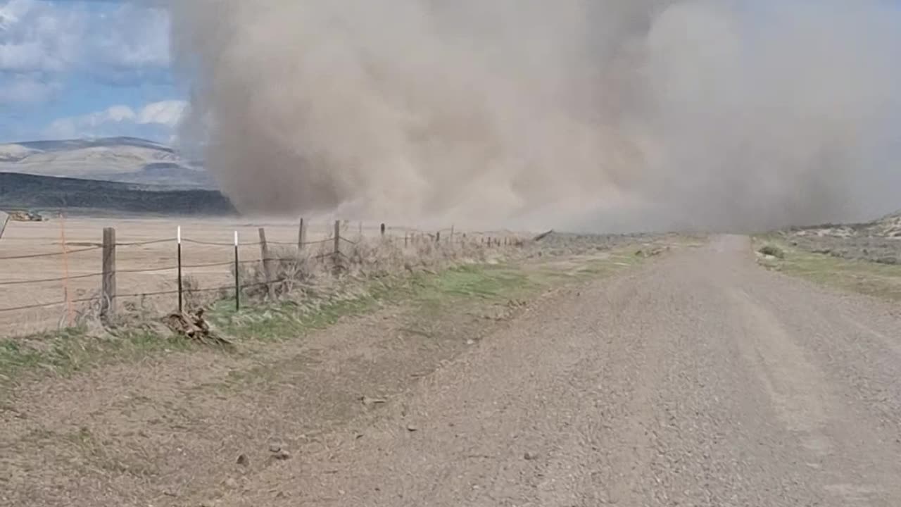 Driving Through Massive Dirt Devil