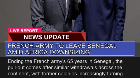 French Army to Leave Senegal Amid Africa Downsizin