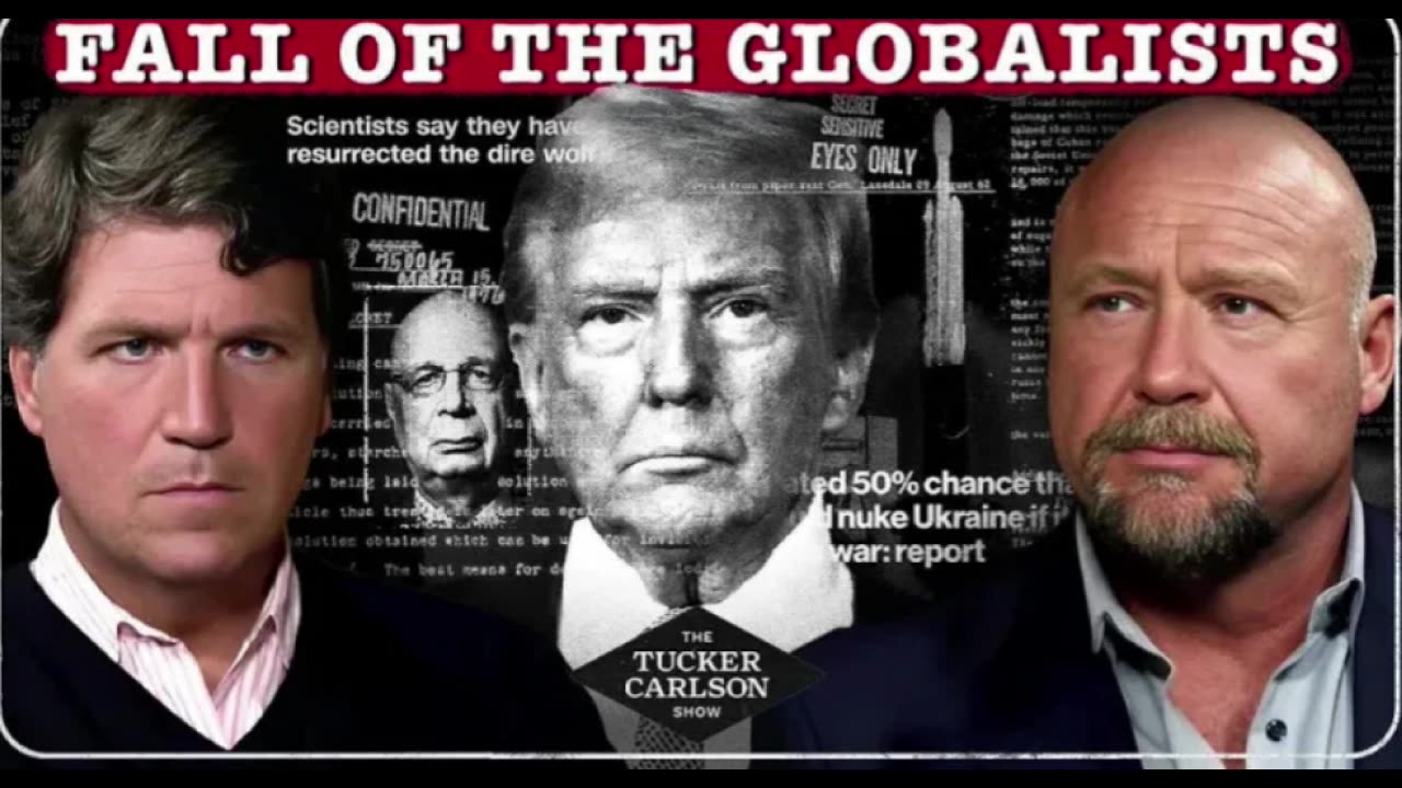 Такер и Алекс Джонс о Трампе, секретных планах Третьей мировой войны и убийстве репортера Infowars