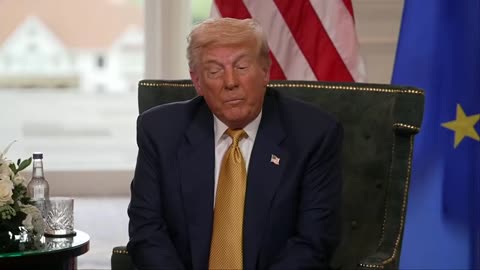 President Trump meets with EU President to discuss trade deal