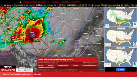 🌪️ Tornado Warning – Fredericksburg TX Area