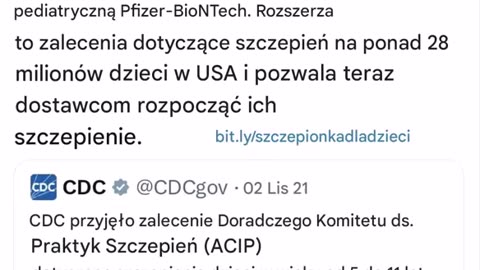 Kandydat CDC Trumpa popiera podanie pięciolatkom eksperymentalnej szczepionki, mimo że ich szanse na przeżycie COVID-19 wynoszą 99,9998%