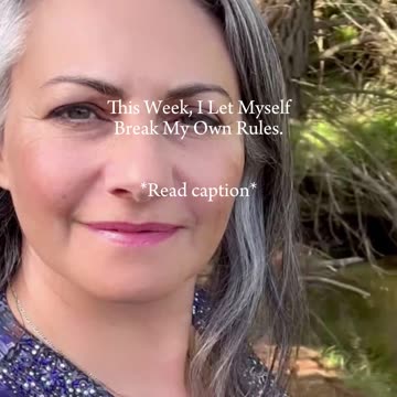 ☝️ This Week, I Let Myself Break My Own Rules.⁣ 🤷🏻‍♀️⁣ #selfmotivation #sacredpractice ⬇️ 👀