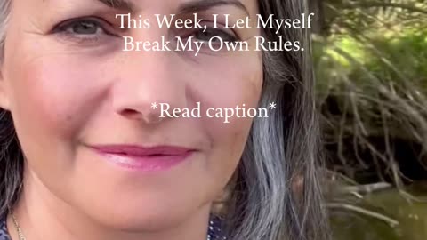 ☝️ This Week, I Let Myself Break My Own Rules.⁣ 🤷🏻‍♀️⁣ #selfmotivation #sacredpractice ⬇️ 👀