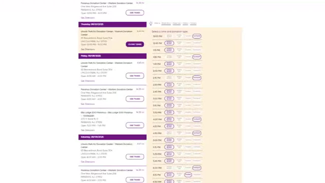 Lincoln Park NJ Donation Center - Vitalant Donation Center 250810