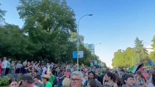 Disturbios en marcha propalestina en Madrid