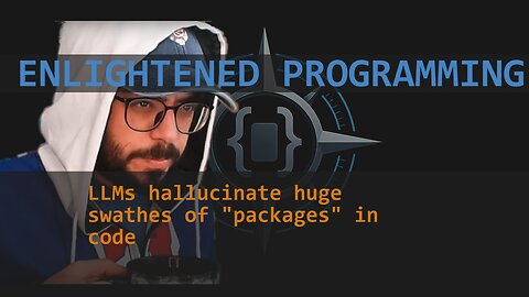 LLMs hallucinate huge swathes of "packages" in code