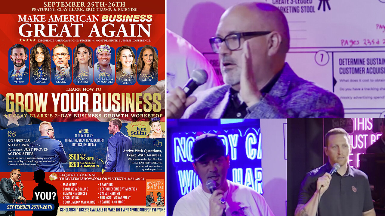 Business Coach | Celebrating the 8X Growth of MultiCleanOK.com, PMHOKC.com & the Super Success of SteveCurrington.com + Join Eric Trump At Clay Clark's September 25-26 Business Growth Conference In Tulsa, OK
