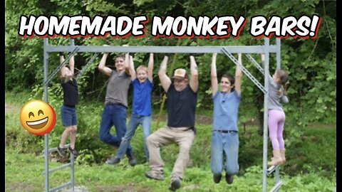 Homemade monkey bars