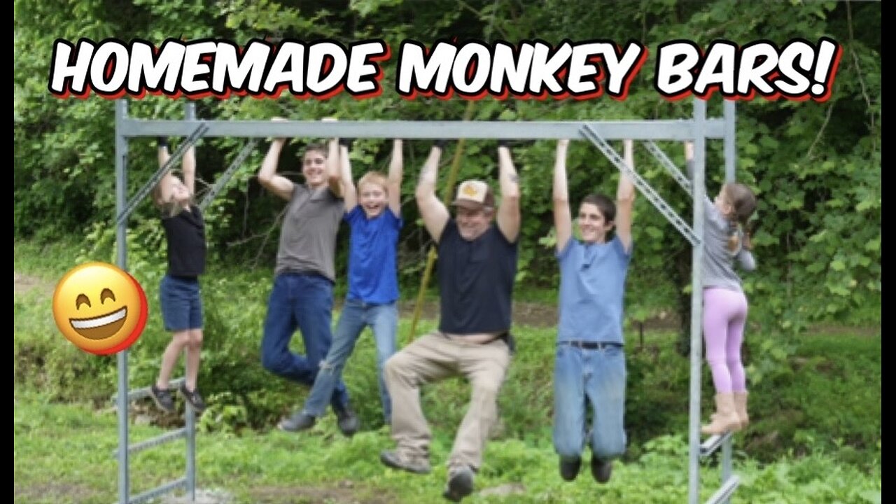 Homemade monkey bars