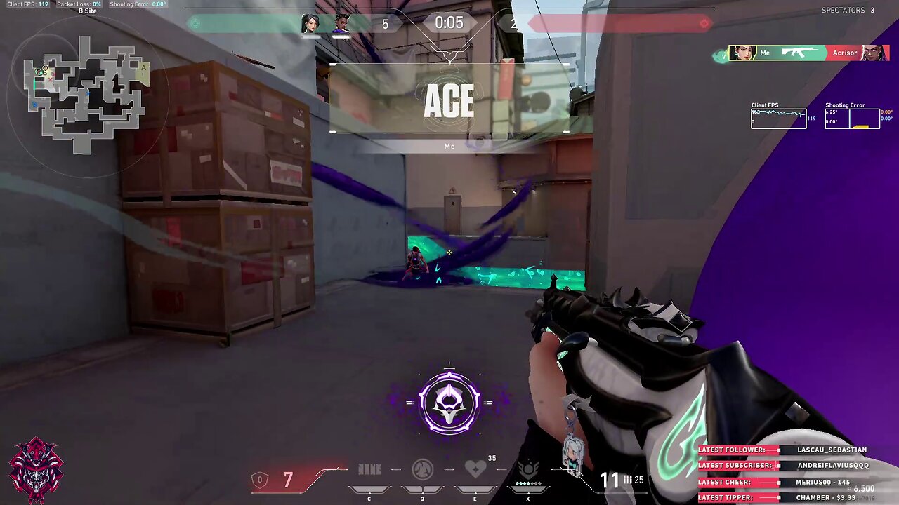 Damn, what an ACE with Sage on Valorant!