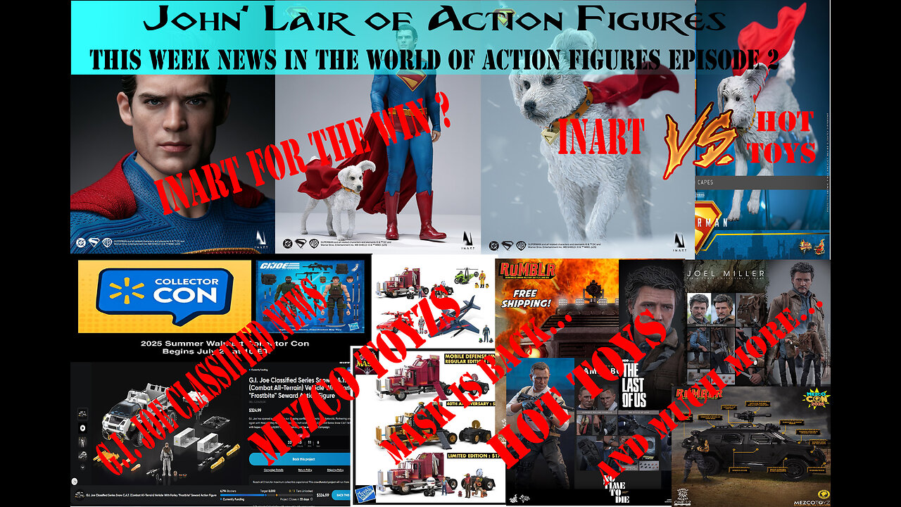 This week news in the world of Action Figures episode 2