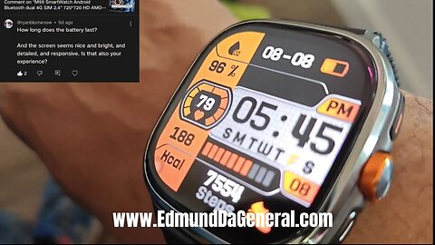 M99 Smartwatch Android | How Long Does The Battery Last? | Kyrie 7 Custom Made Shoes