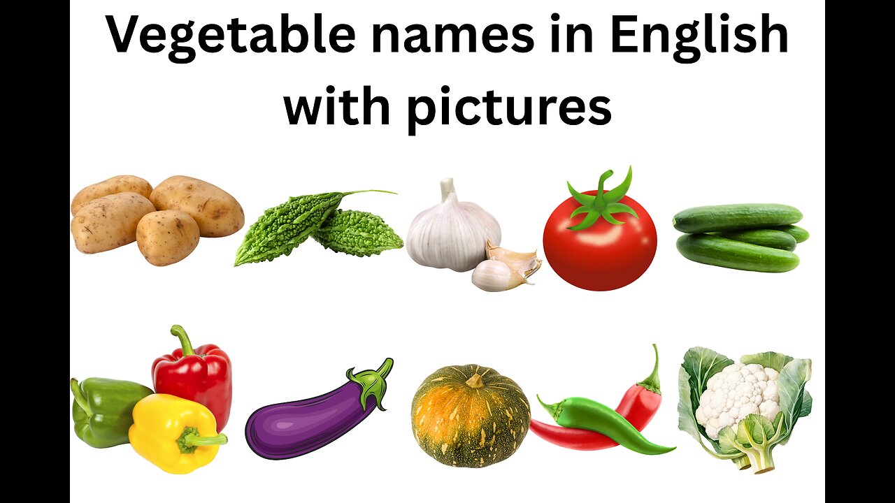 Vegetable names in English with pictures