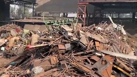 Recycling waste metal process