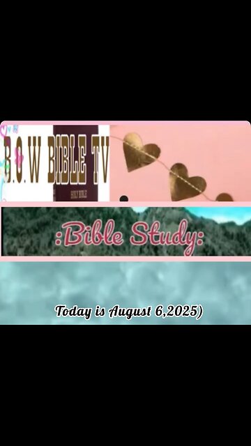 Daily Bible study: Today is August 6,2025) Good morning ☀️ Let’s pick up our Bible Study:📖