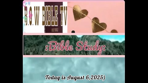 Daily Bible study: Today is August 6,2025) Good morning ☀️ Let’s pick up our Bible Study:📖