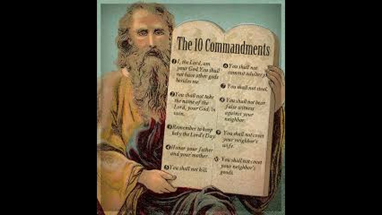 THE TEN COMMANDMENTS - BIBLE