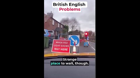 Young British slave girl conditioned to wait for the red light meant for cars