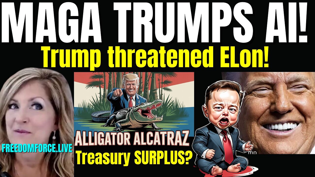 MAGA beats AI! Trump vs Elon, Treasury Surplus Tuesday 7-1-25 6PM CST