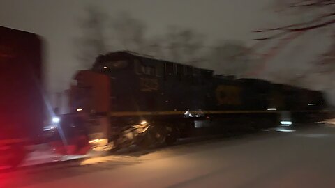 Lightning Fast CSX Train part 42 Red Glow