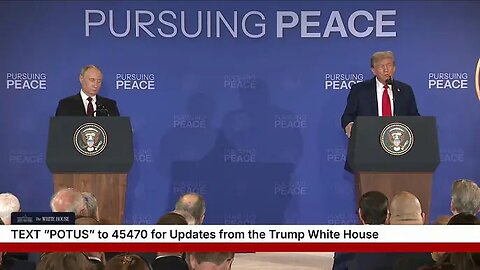 President Trump Participates in a Press Conference with the President Putin