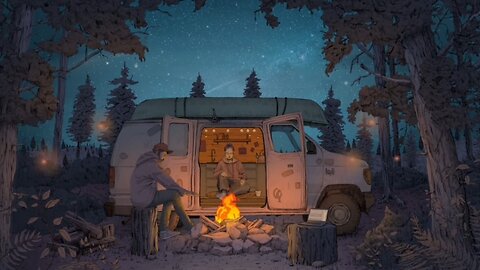 lofi chill beats — campfire vibes under the stars | relax, study, sleep 🌌🔥