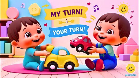 🔄🎶 My Turn, Your Turn | Taking Turns Song for Kids | Sharing & Social Skills for Preschoolers 🎵👧👦
