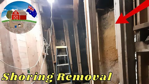Removing Bunker Shoring Ep57 #Shoring #Bunker #diyconstruction