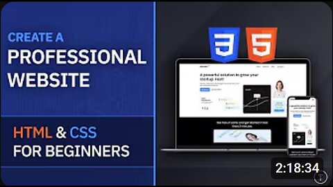 🌐 Professional Website From Scratch | HTML & CSS for Beginners 💻✨