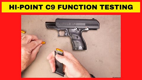 Hi-Point C9 Function & Safety Checks. Be SAFE!