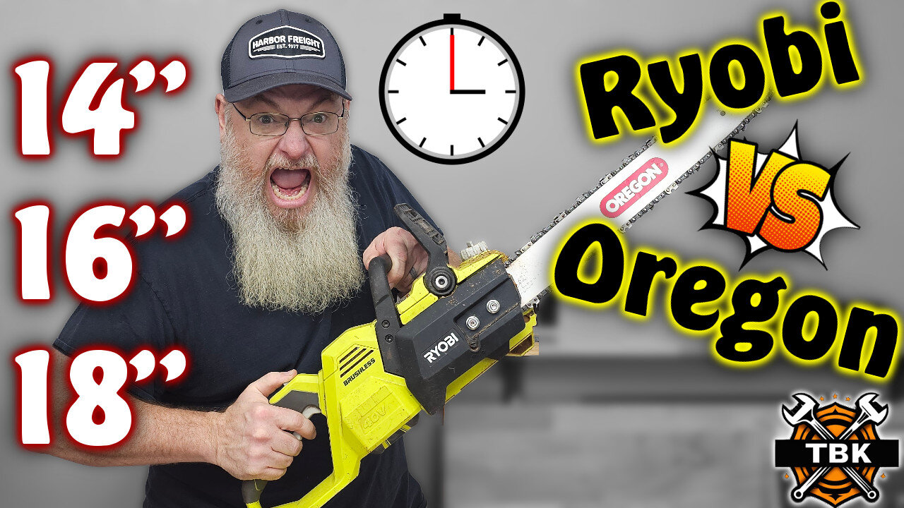 Ryobi 40V Chainsaw: Can It Run an 18" Oregon Bar? (14, 16 & 18 inch tested!)