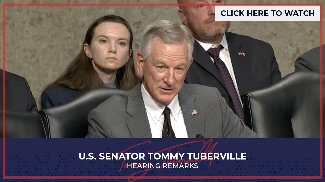 Senator Tuberville Questions DoD Nominees in SASC Hearing