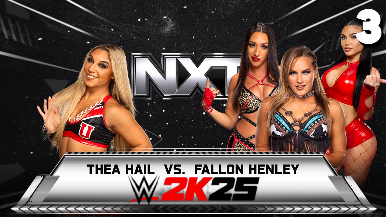 WWE 2K25 NXT April 22nd 2025 - Match 3: Thea gets the WIN!