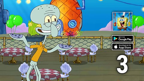 SpongeBob - Krusty Cook Off Gameplay Walkthrough Part 3 (iOS, Android) | SpongeBob