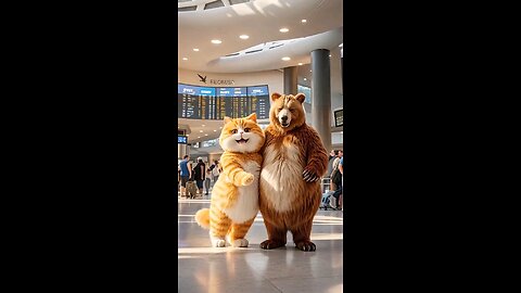 ai cat and bear shorts