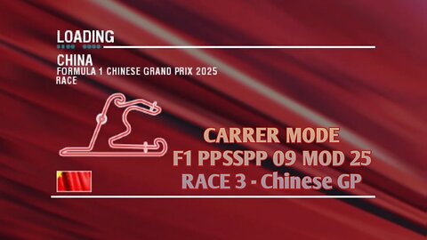 F1 PPSSPP Mod 2025 Carrer Mode - Chinese GP Android Gameplay Race 3