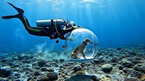 Besides marine life, what other dog or animal would you like to see underwater?
