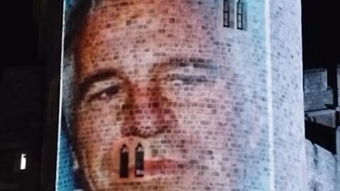 The Whole Trump and Epstein Story Projected On Windsor Castle
