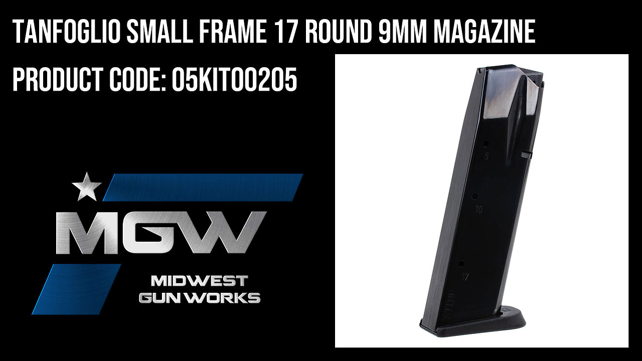 Tanfoglio Small Frame 17 Round 9mm Magazine - 05KIT00205
