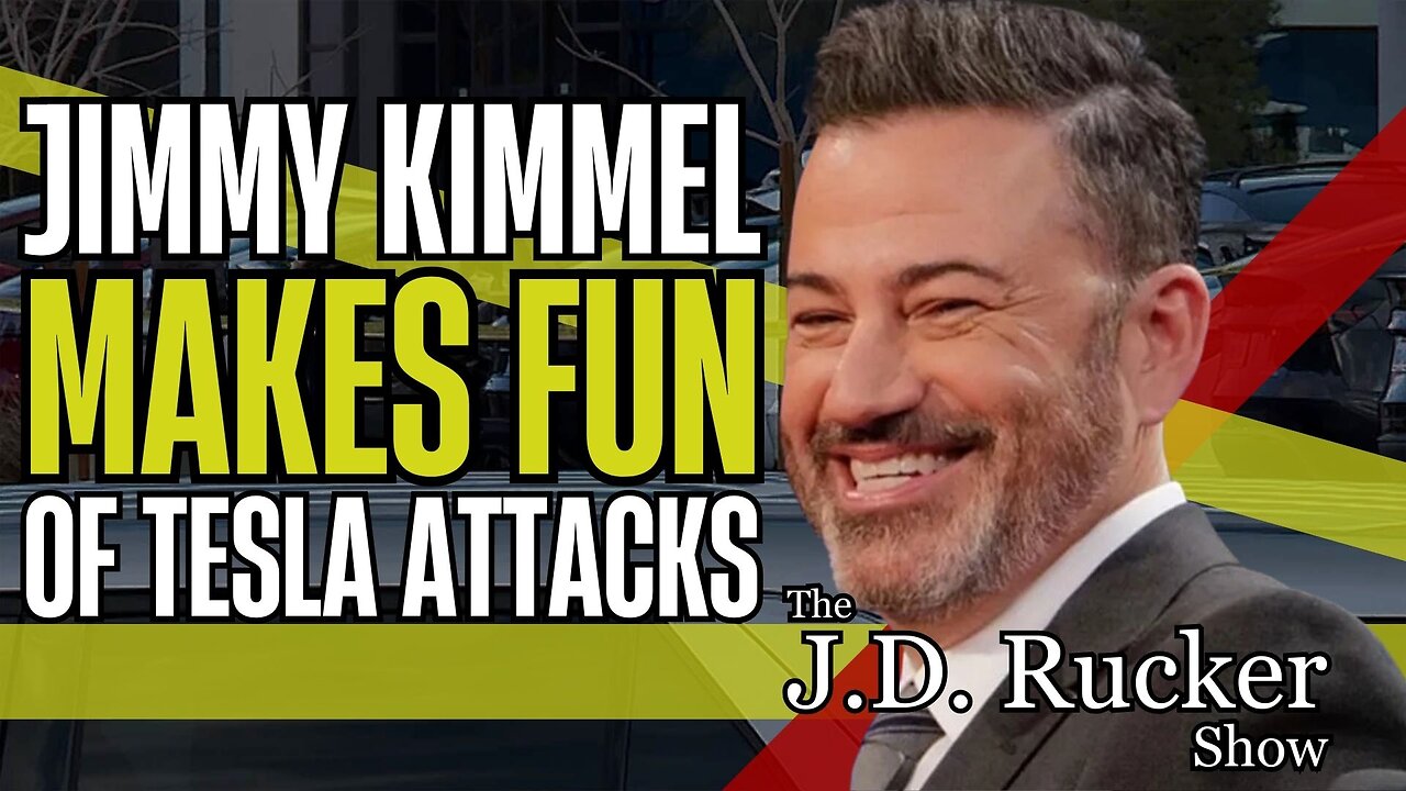 Jimmy Kimmel and Tim Walz Think Terrorizing Tesla Owners Is Funny