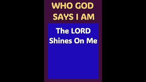 THE LORD SHINES ON ME #wordofgod #faith #wisdom #fear #anxiety #worry #Jesus #God #love #blessed